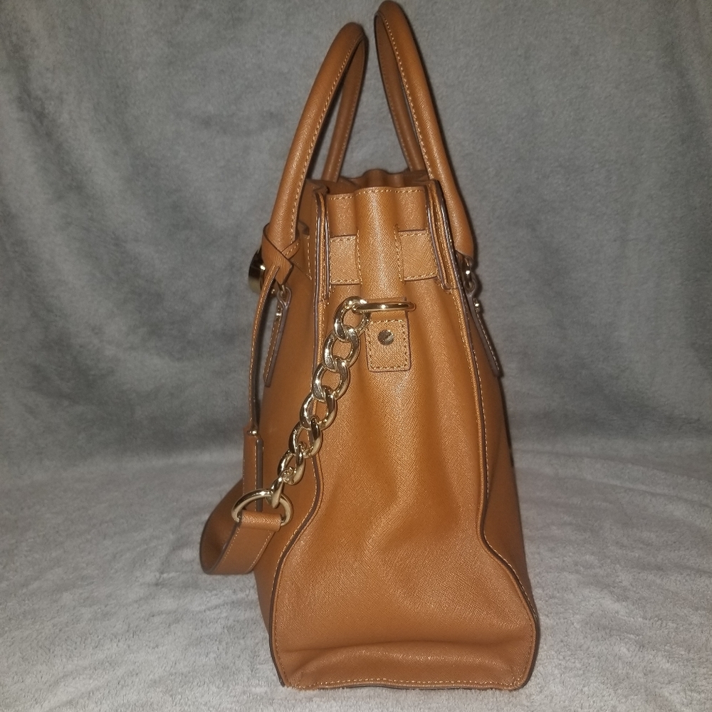 Michael Kors Hamilton Saffiano Leather Satchel - Picture 7 of 12